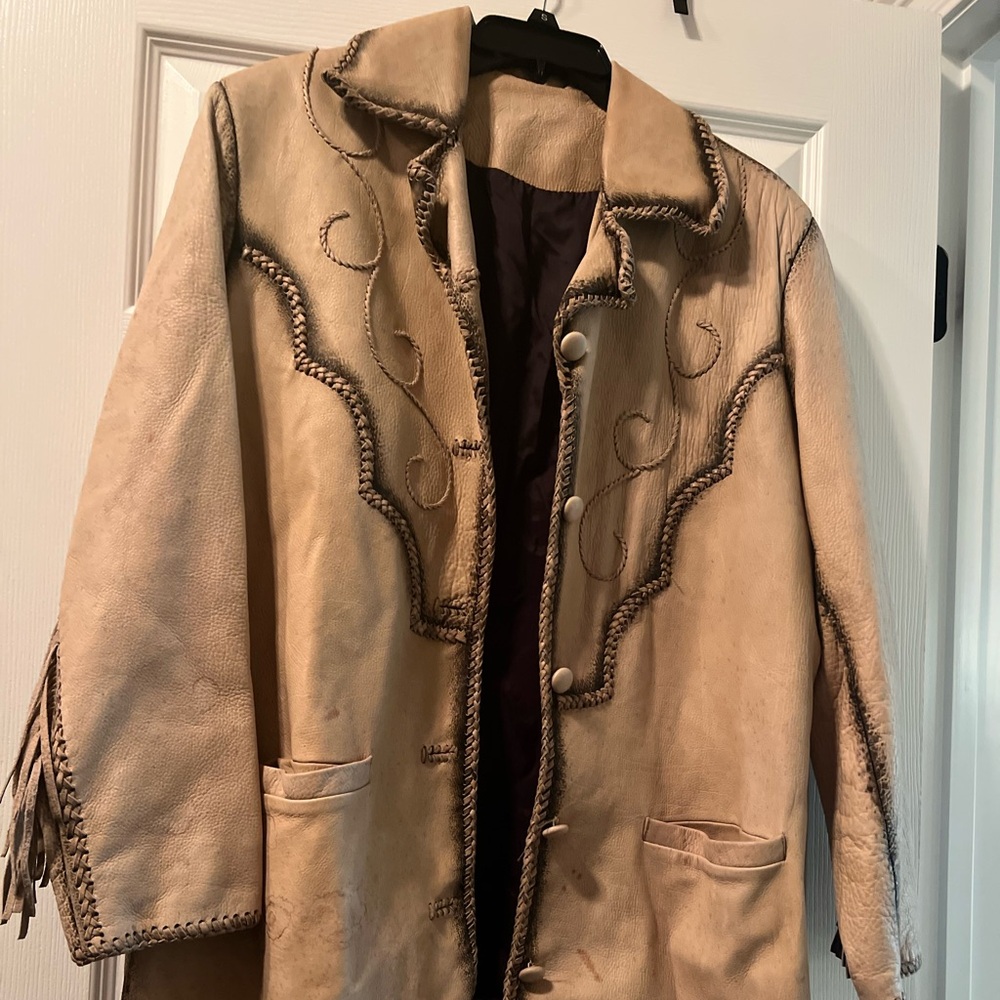 Double D Ranch Tan Leather Jacket